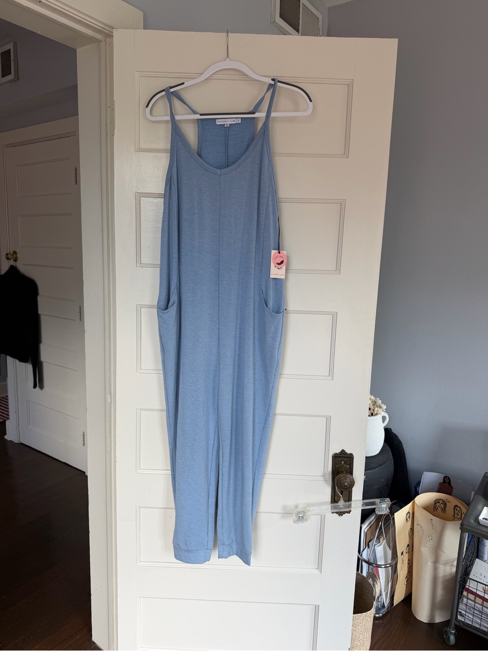 New Sincerely Jules Blue Jumpsuit